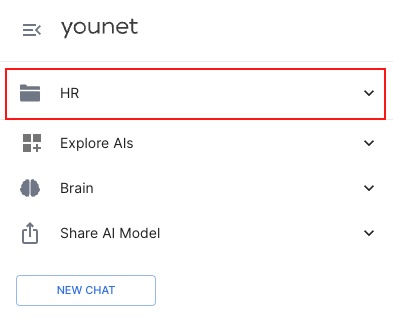 Location of AI models selection