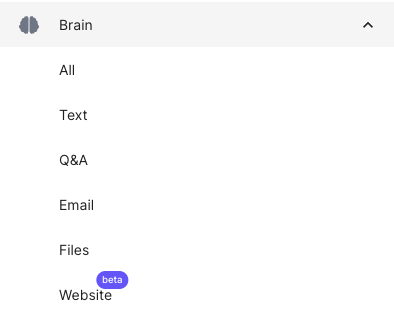 Personalization of AI with text, files, URLs, and etc..