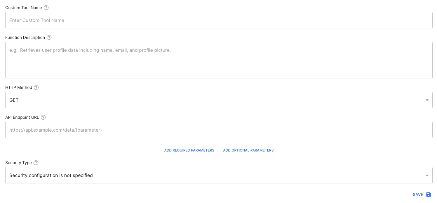 How Create Custom Tool API
