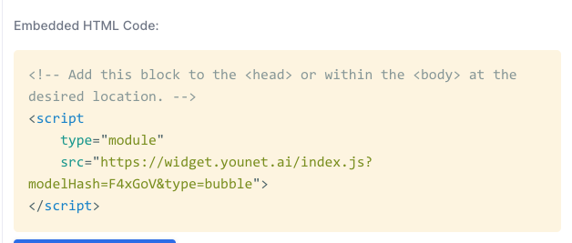Javascript Website Chatbot Snippet