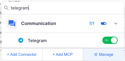 Messenger connector